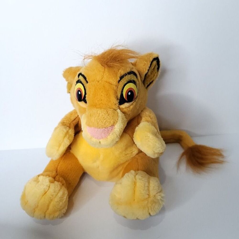 Applause Disney Lion King Simba Puppet 9" Plush Stuffed Plastic Eyes 9"